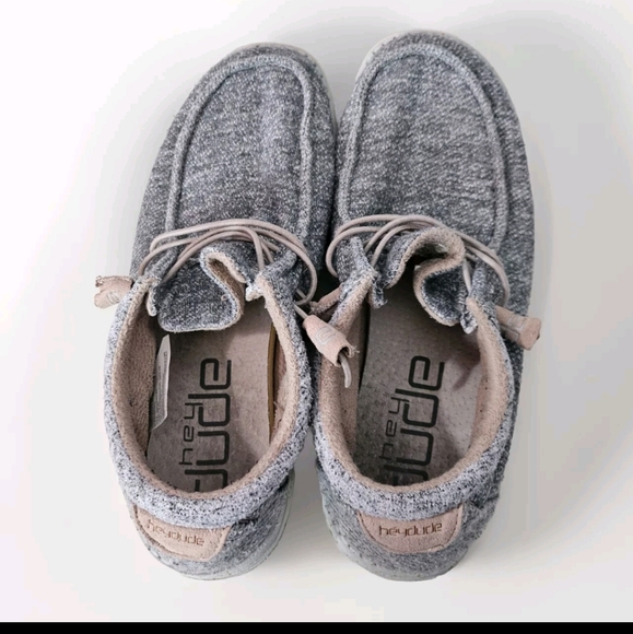 Womens Hey Dude Cindy Dark Grey Size 9 Slip On Loafer Casual Shoes - Picture 7 of 8